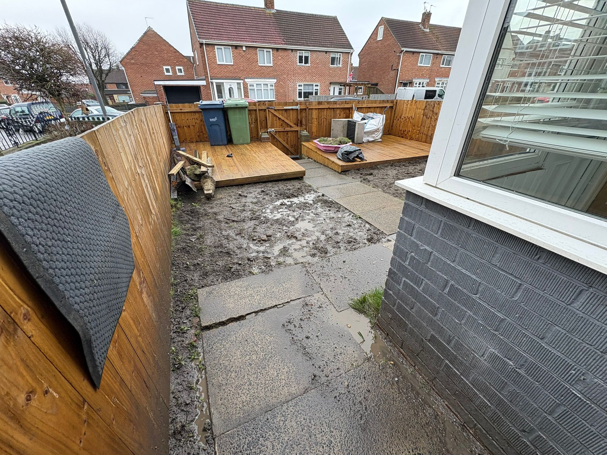 Garden condition before landscaping improvements